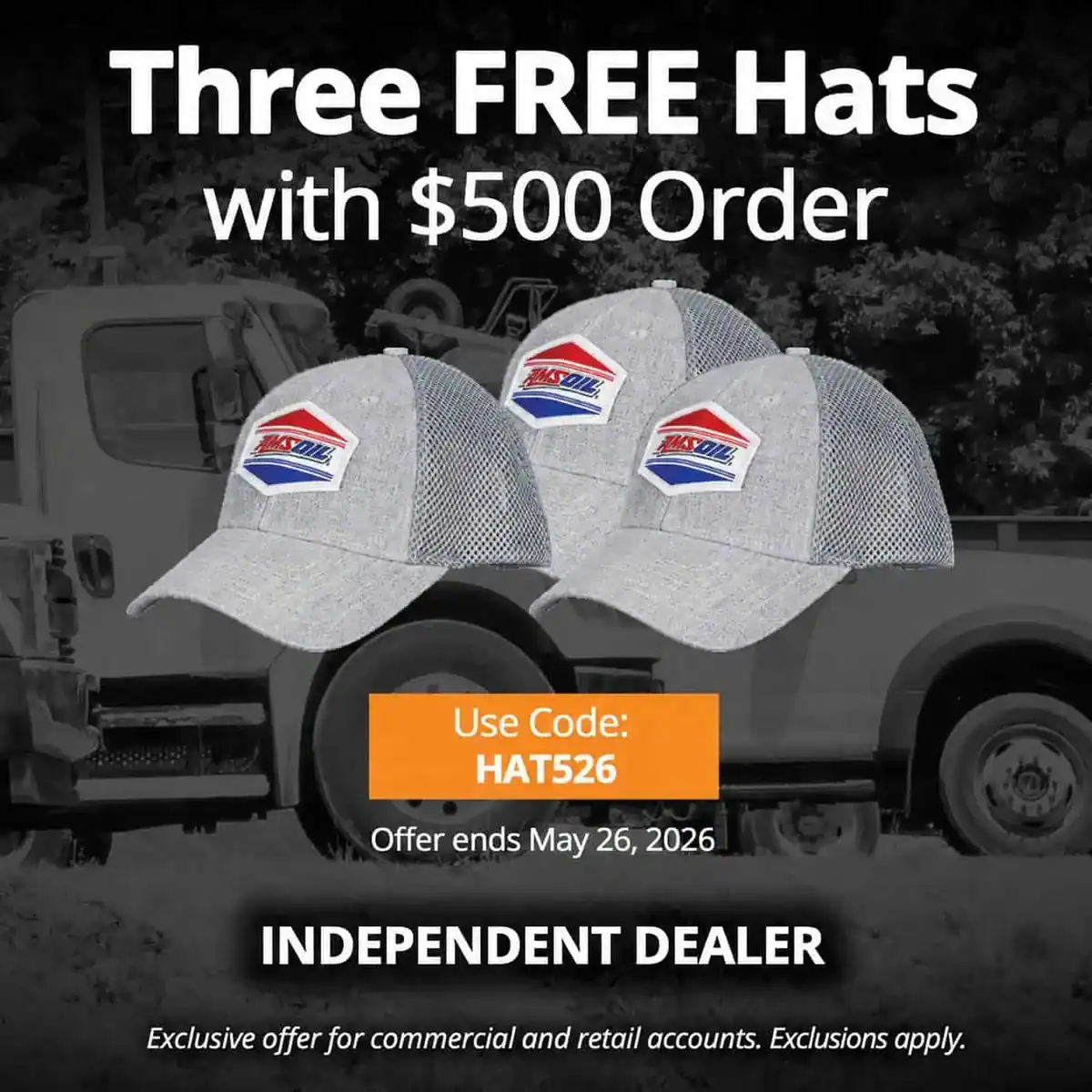Free AMSOIL Plastic Funnel with Order of $75 or More